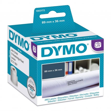 Dymo labels 89 x 36 mm shipping standard for quite frequent users