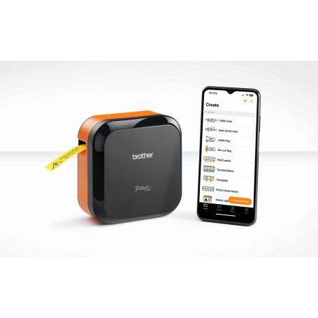 Brother PT-E720BT Cube pro - profesjonalna drukarka etykiet, 180 DPI, szer. do 24 mm